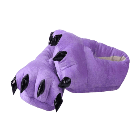 chausson patte d'ours violet