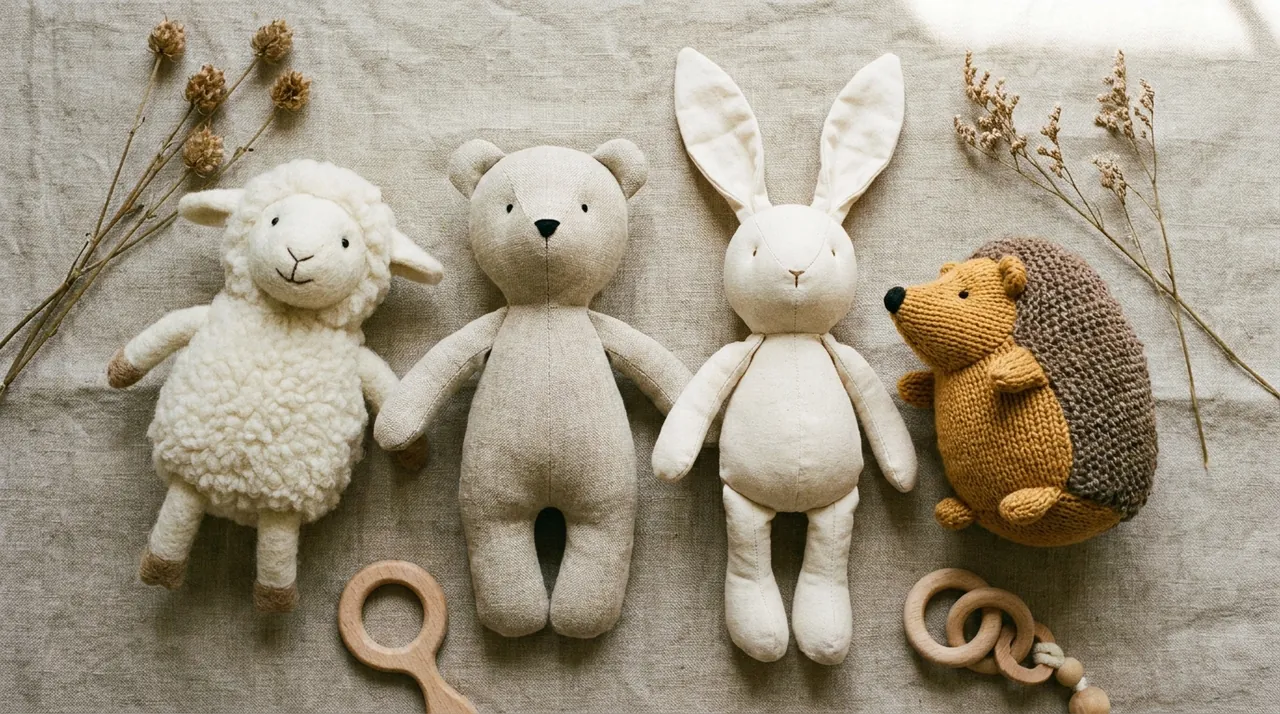 Peluches en matières naturelles : coton bio, lin, laine, le comparatif