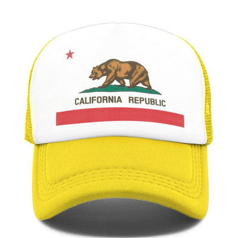 casquette california ours jaune