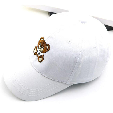 casquette ours blanche petit logo