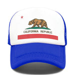 casquette california ours bleu