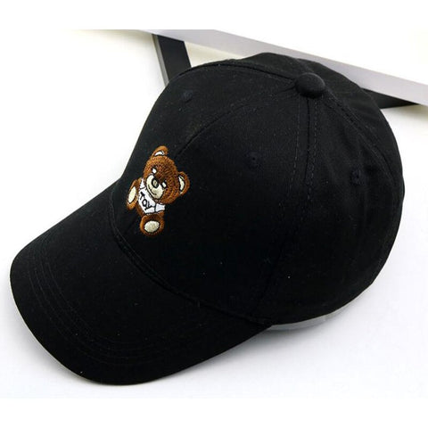 casquette ours noir petit logo