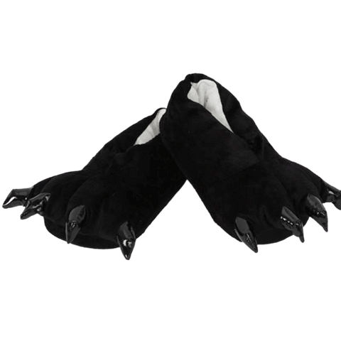 chausson patte d'ours noir