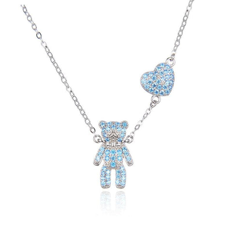 collier ours strass