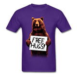 t-shirt calin gratuit - violet