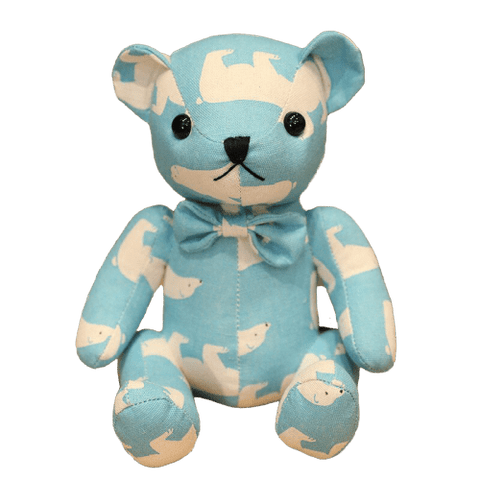Peluche Ours<br> Bleu - motif ours polaire