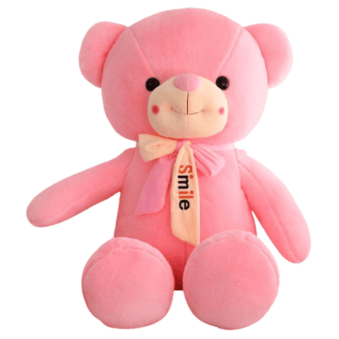 peluche ours rose 75.100cm
