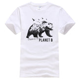 t-shirt  ours  blanc planet b