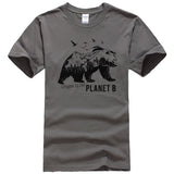 t shirt  ours  gris  planet b