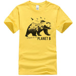 t-shirt  ours  jaune planet b