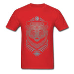 t-shirt ours<br> rouge sauvage