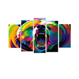 tableau multicolore animaux