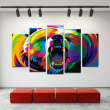 tableau multicolore animaux